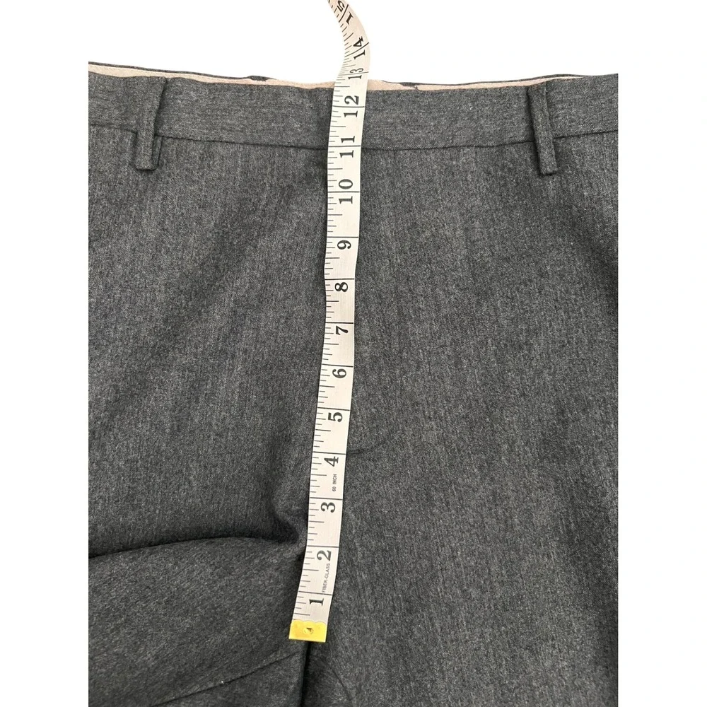 Banana Republic Mens 38x34 Tailored Slim Fit 100% Wool Dress Pants Charcoal Gray